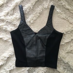 Wilson’s Leather Vintage Tank Cropped Top Knit S